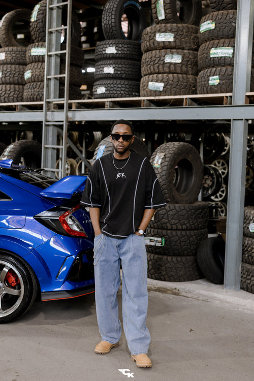 LINEA ARC COAL BLACK TEE